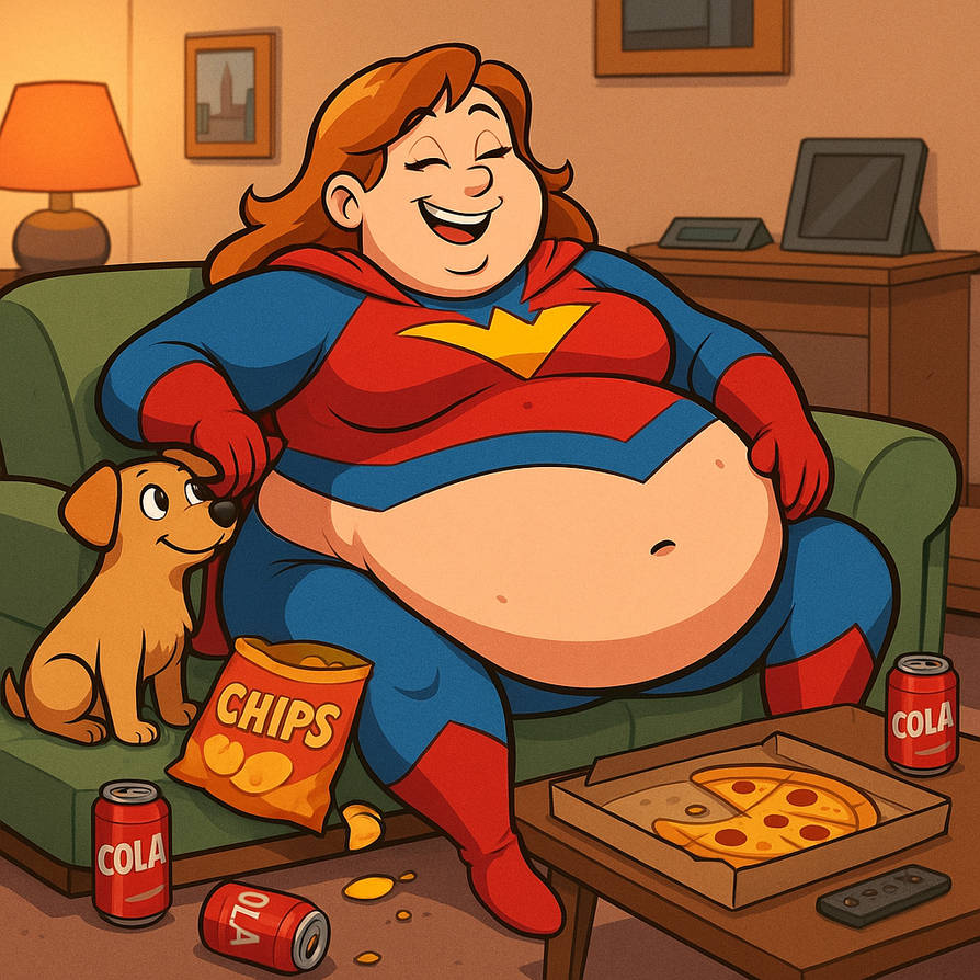Obese Lady Deviantart Obese Superhero Lady by mred471 on DeviantArt