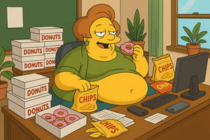 Obese Edna Krabappel