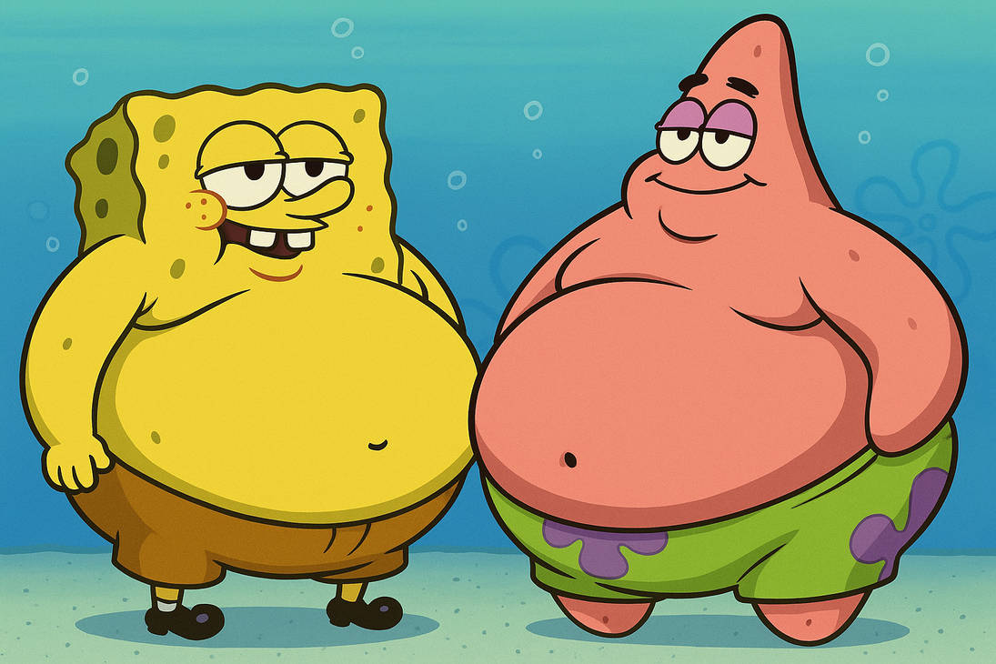 Partick Fat Fat SpongeBob and Patrick by mred471 on DeviantArt