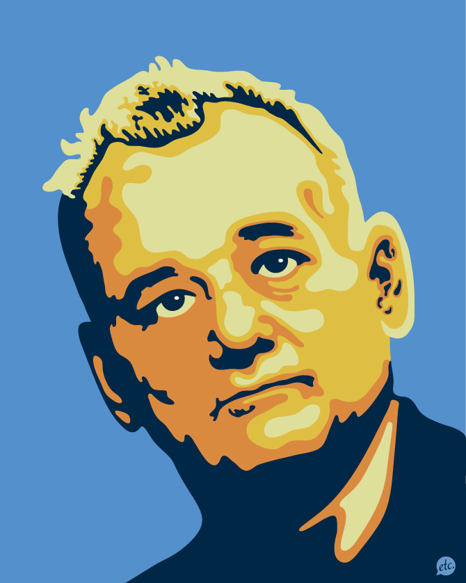 Vector Portrait of Bill Murray