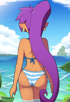 Shantae going for a swim