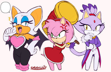 Sonic Girls Doodle