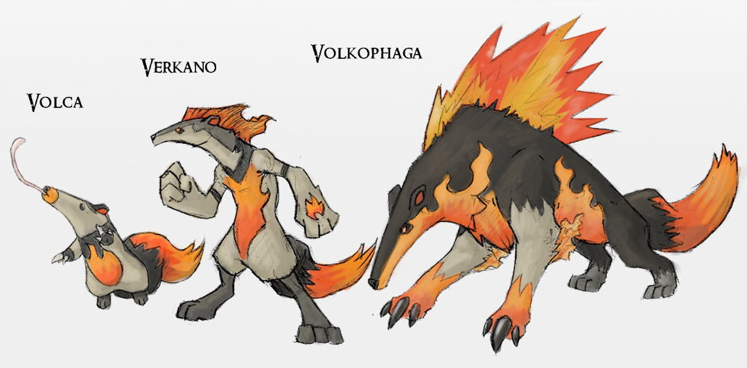 Fakemon Starters Fire