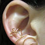 Copper Whirl Ear Cuff