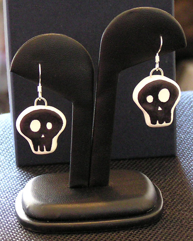 Polymer Skull Earrings