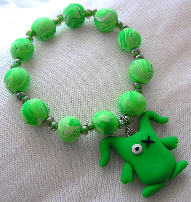 Ugly Green Monster Bracelet