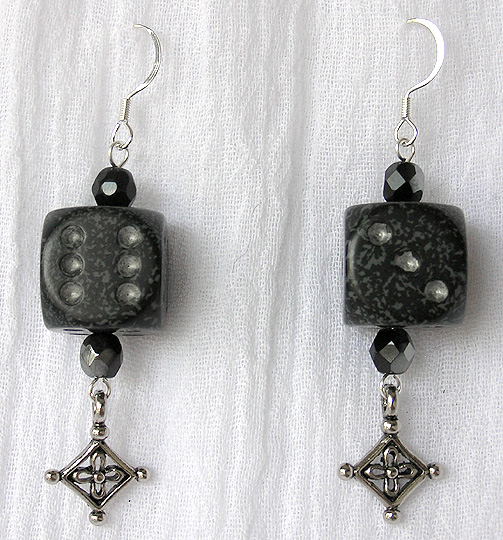 Ninja d6 Earrings