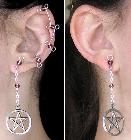 Purple Pentacle Ear Vines