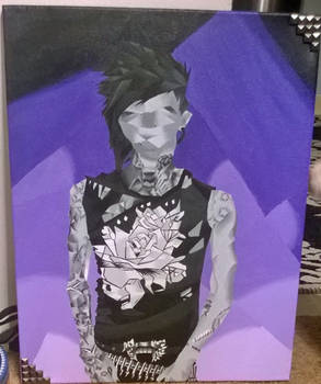 Jayy Von Monroe Cubism Acrylic Painting!!