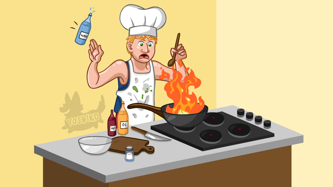Kitchen Fire Drawing Kitchen Fire Drawing