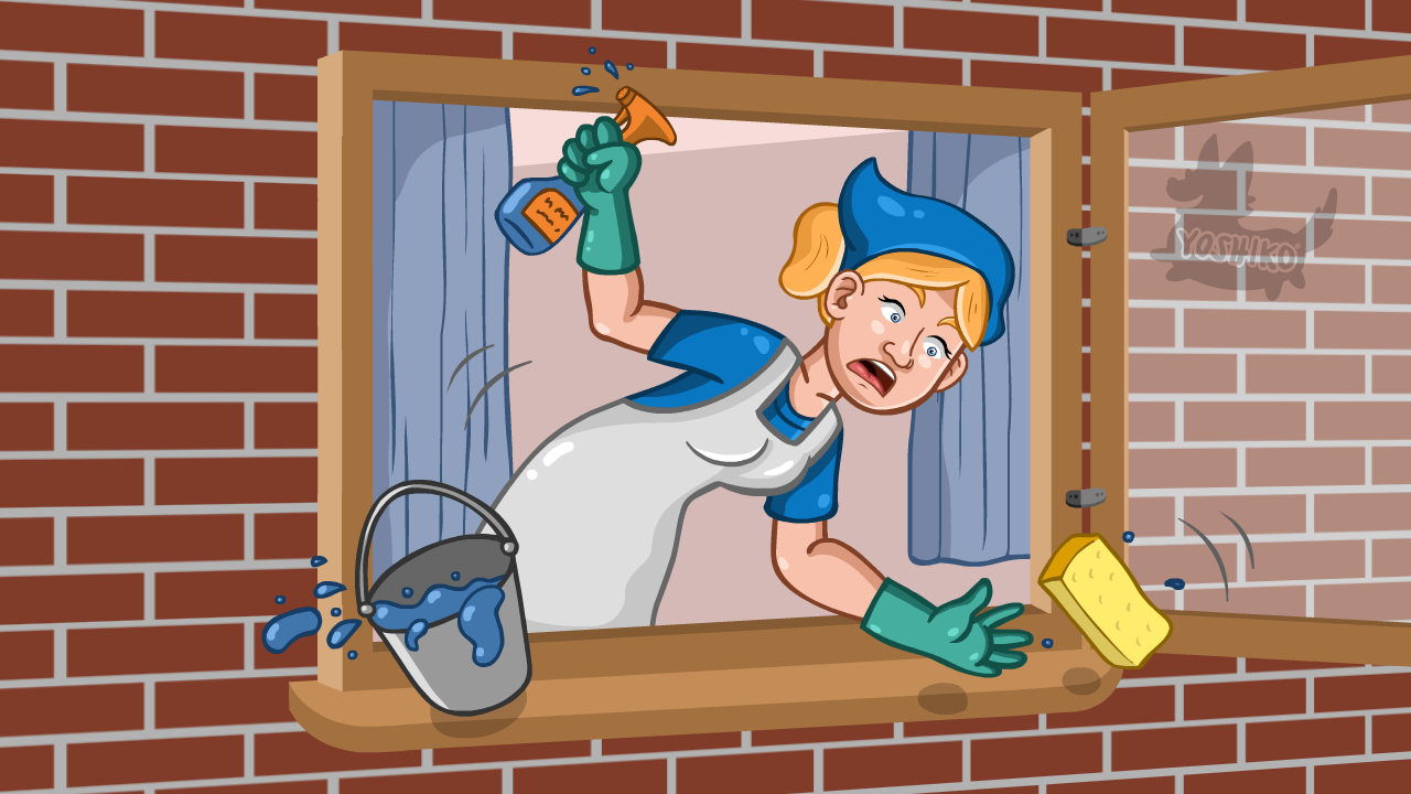 Cartoon Cleaning Woman falling of Window by Yoshiko-Animation on DeviantArt Cartoon Cleaning Woman falling of Window by Yoshiko-Animation on DeviantArt