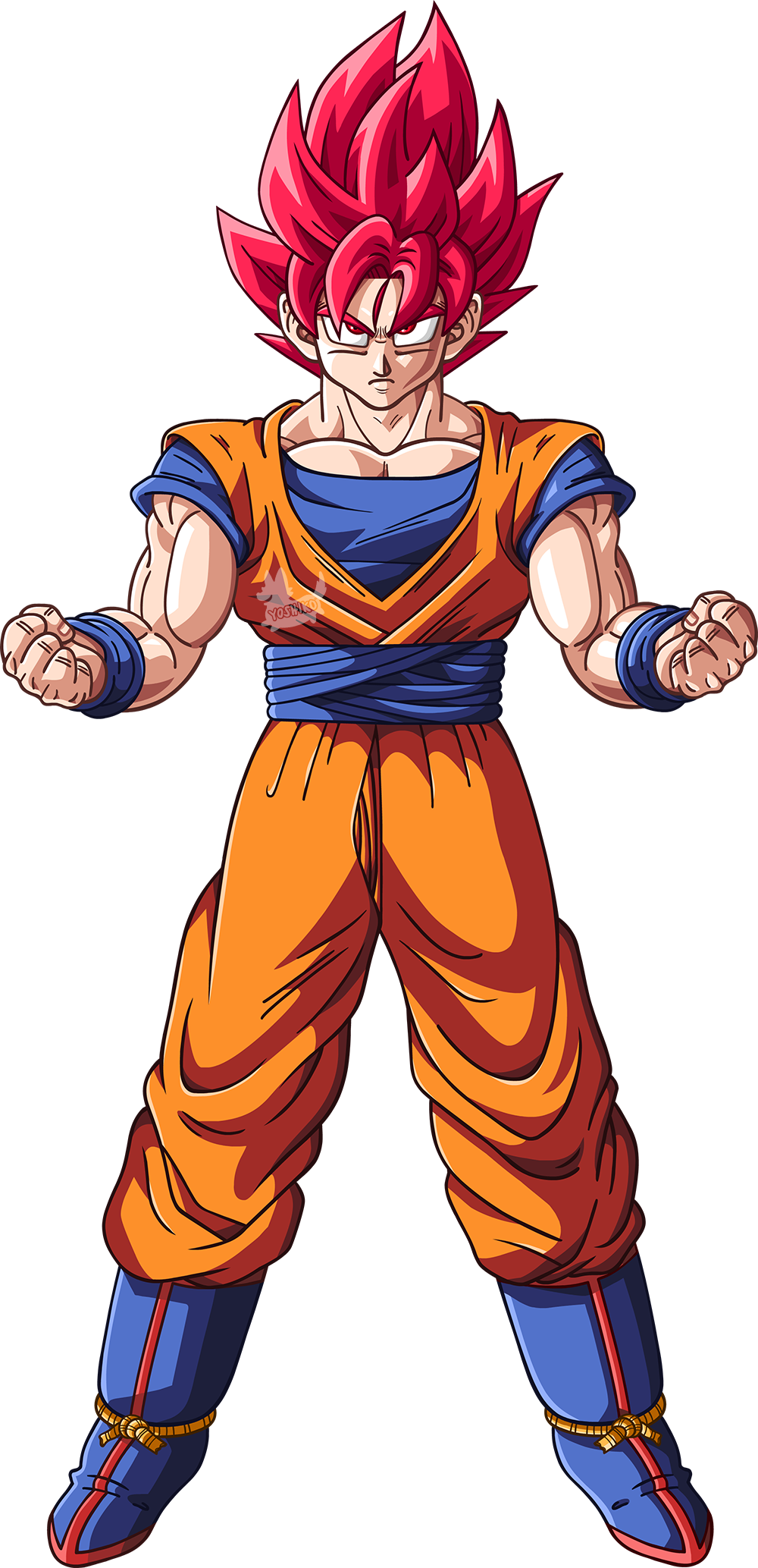 Red Robe Goku Dragonball Z Goku Red God Fanart by Yoshiko-Animation on DeviantArt