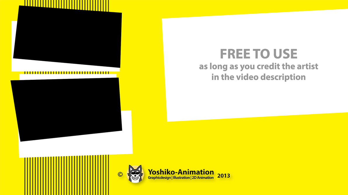 Youtube Endcard Design Free Template by YoshikoAnimation on DeviantArt