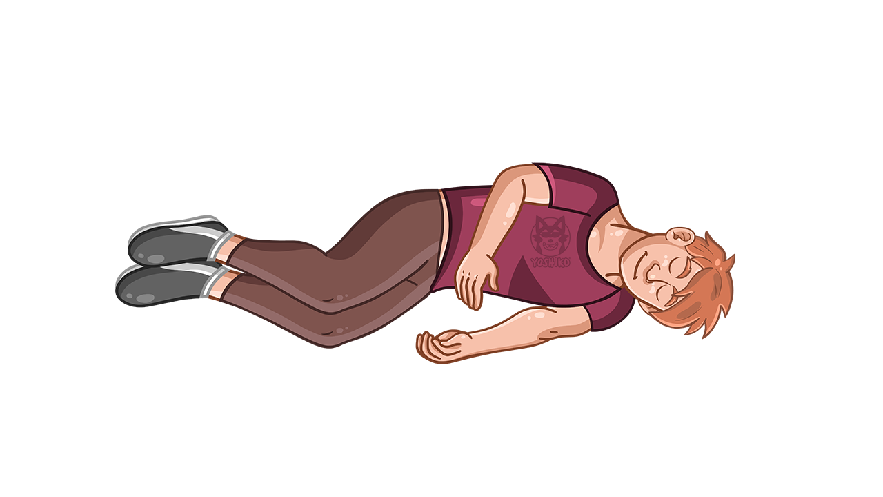 Cartoon Recovery Position / Stomach Pain by Yoshiko-Animation on DeviantArt Cartoon Recovery Position / Stomach Pain by Yoshiko-Animation on DeviantArt