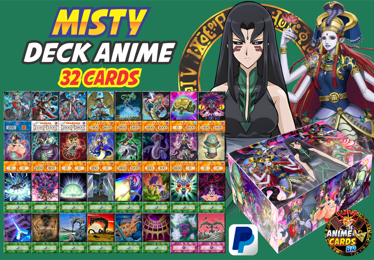 yugioh misty deck Pokemon card Trainer Battle BOX Cerulean Gym box Kasumi Starmie GX Complete Custom Deck for Yu-Gi-Oh!