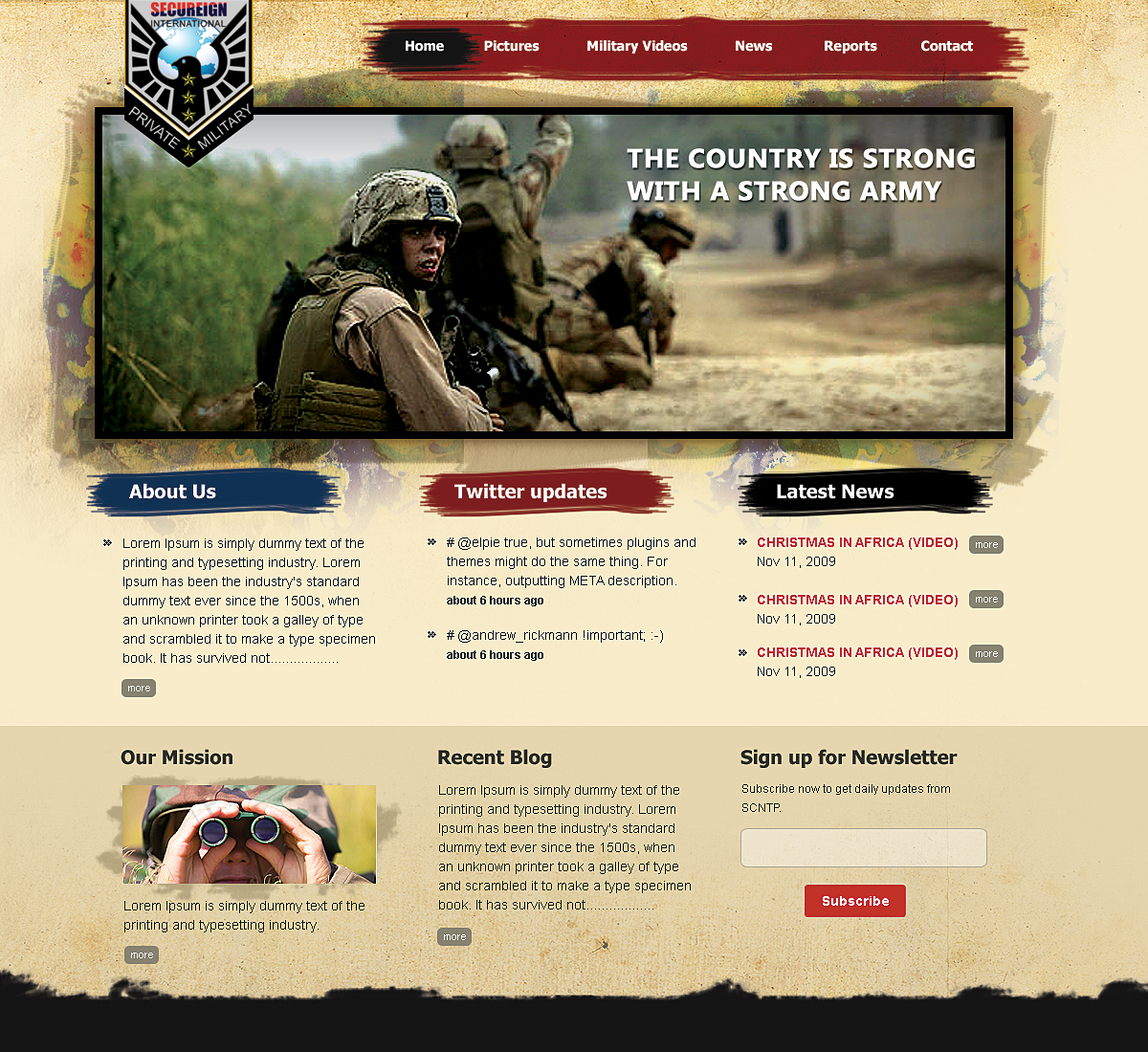 military website