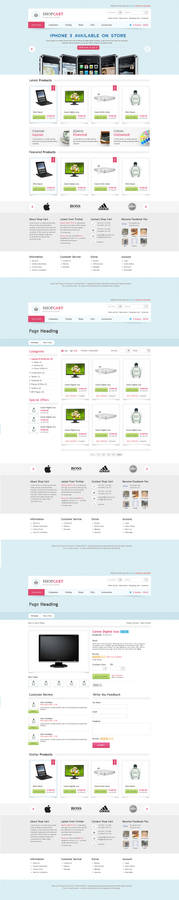 Shop Cart - Open Cart Theme