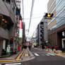 Busy street in Hiroshima