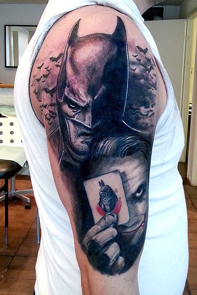 Batman And Joker Halfsleeve By Nis Staack On Deviantart Batman And Joker Halfsleeve By Nis Staack On Deviantart