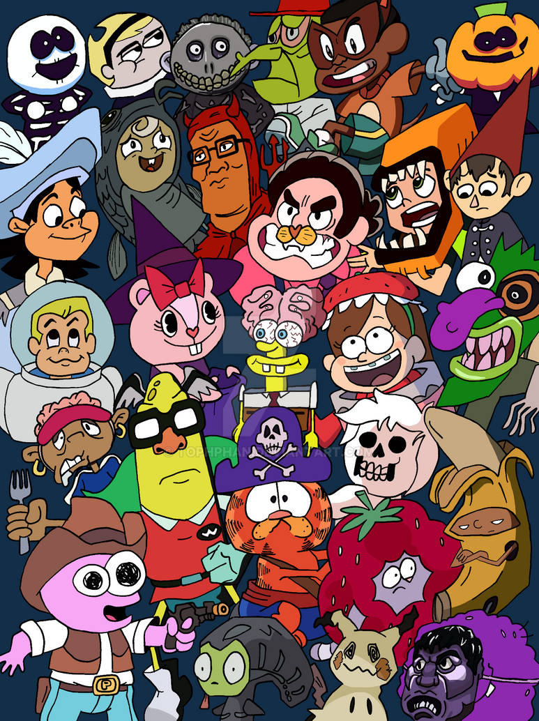 sPoOkY sCaRy Costumed Cartoons by tophphan on DeviantArt