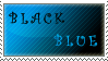 Black and blue - stamp