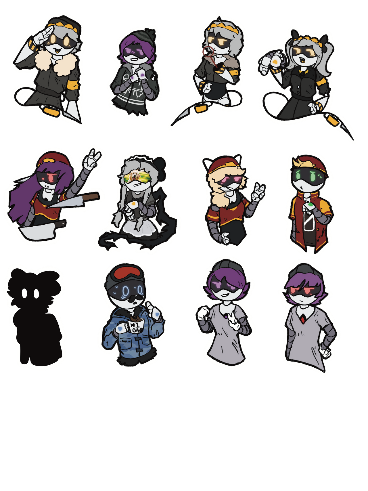 Murder Drones Sticker sheet by NamesAreOverrated123 on DeviantArt