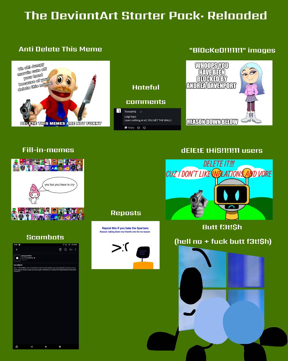 Universal Pack Deviantart The DeviantArt Starter Pack: Reloaded by T7TheWNRFan on DeviantArt
