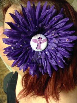 Purple Twilight Sparkle Hair Clip Flower