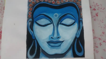 Gautam Buddha (Watercolour on Paper)