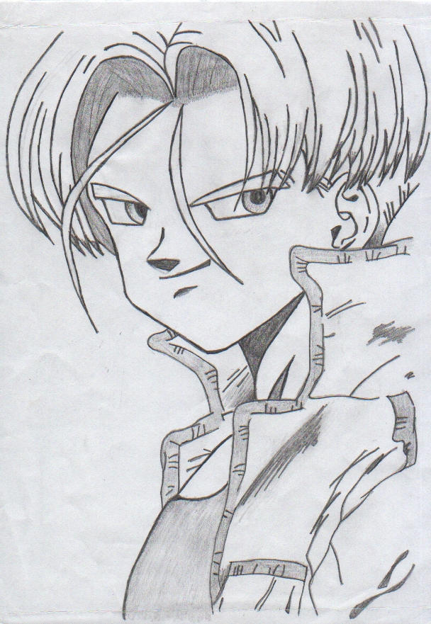 Trunks' Face by Taekou on DeviantArt