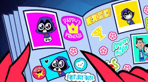 Teen Titans Go Ravens childhood photo album.