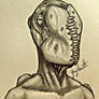 Horror Creature Head Design 003