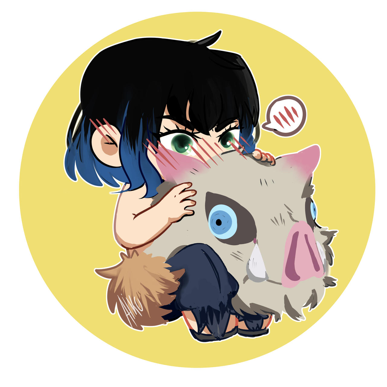 Chibi Inosuke by Clauszra on DeviantArt