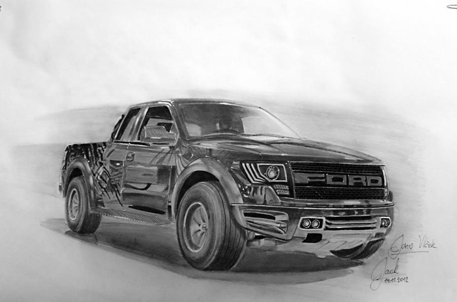 Drawings Ford Raptar Ford F-150 Raptor SVT by Jack-Motorsport on DeviantArt