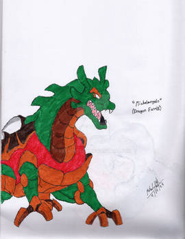 Michelangelo's Dragon Form