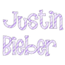 Justin Bieber PNG Text