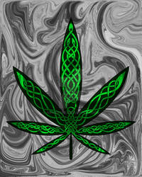 Celtic Cannabis Leaf #1