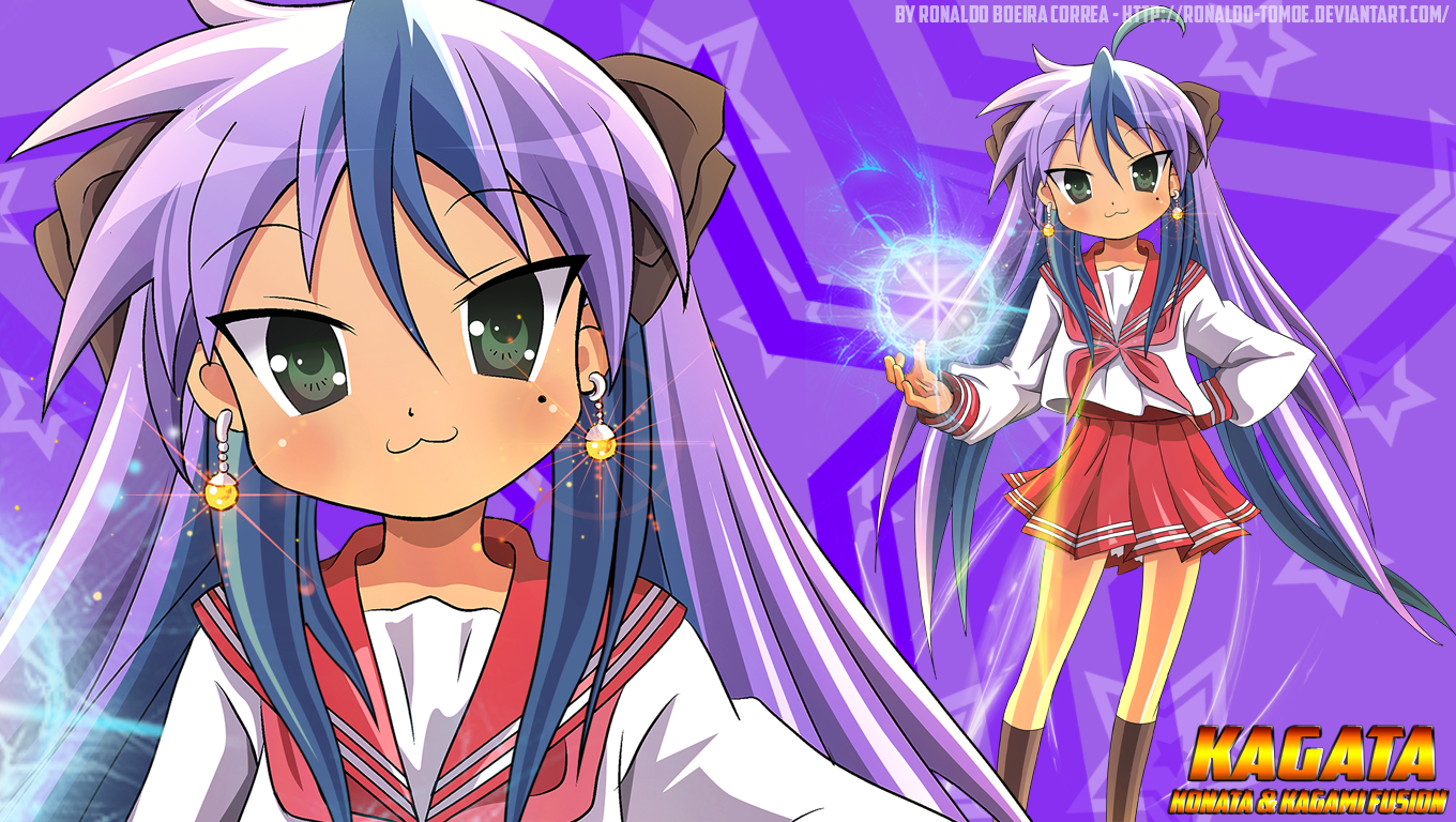 Kagata - Konata and Kagami Fusion wallpaper