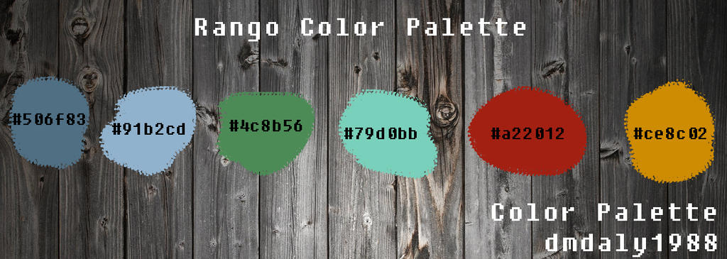 Rango Color Palette by dmdaly1988 on DeviantArt
