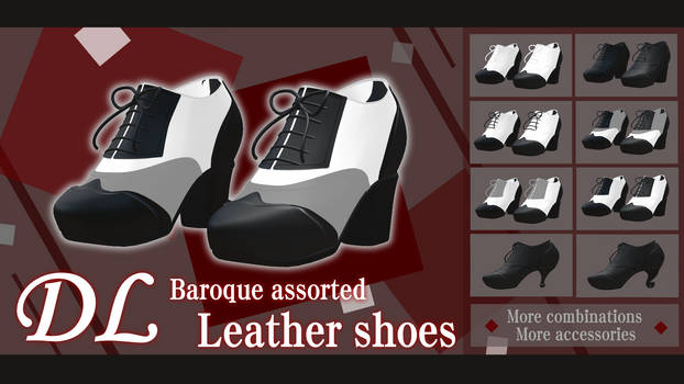 DL-MMD SHOES-Baroque assorted  Leather shoes