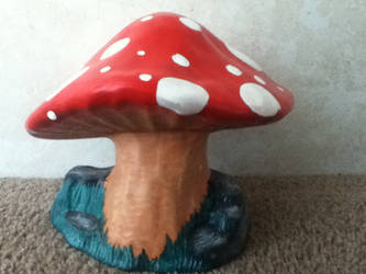 Ceramic Hand Painted Mushroom Piece~FOR SALE ETSY~