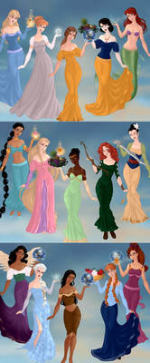 Disney Heroines as Goddesses