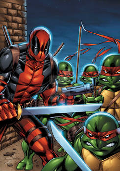 Deadpool and Ninja Turtles colors