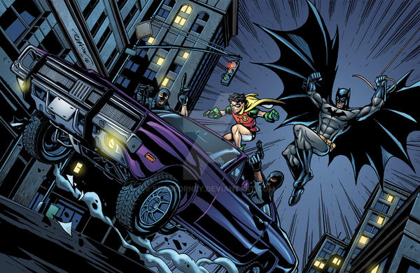 Batman and Robin colors