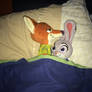 Nick and Judy sleeping in bed