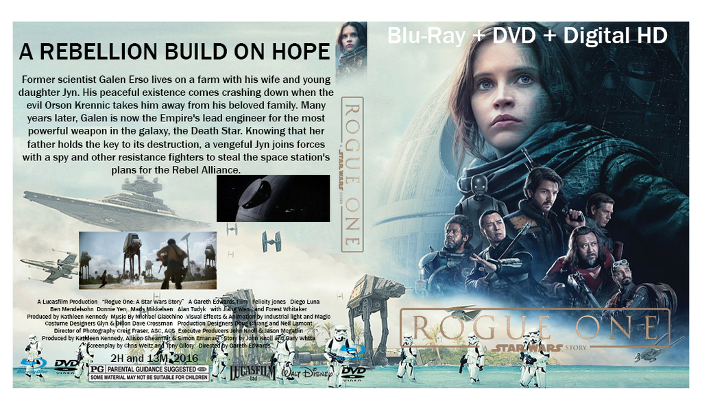 Rogue One Custom Blu-Ray Cover by EJFireLightningArts on DeviantArt