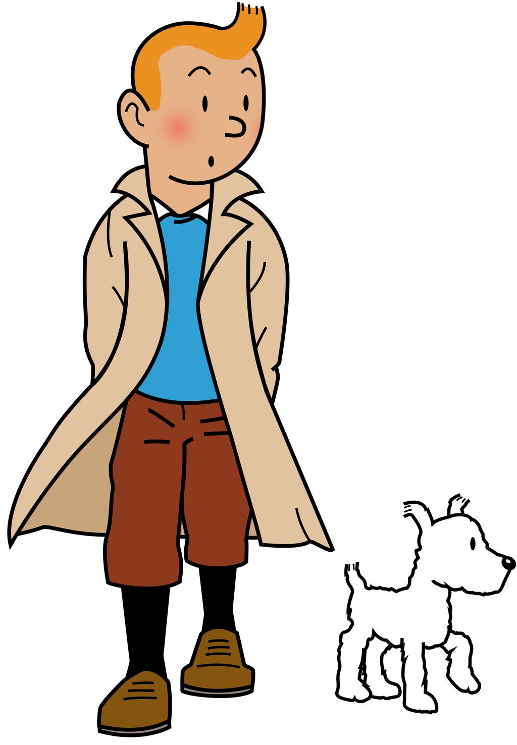 Tintin And Snowy By EJFireLightningArts On DeviantArt tintin-and-snowy-by-ejfirelightningarts-on-deviantart
