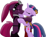 Twilight and Tempest Slave kiss