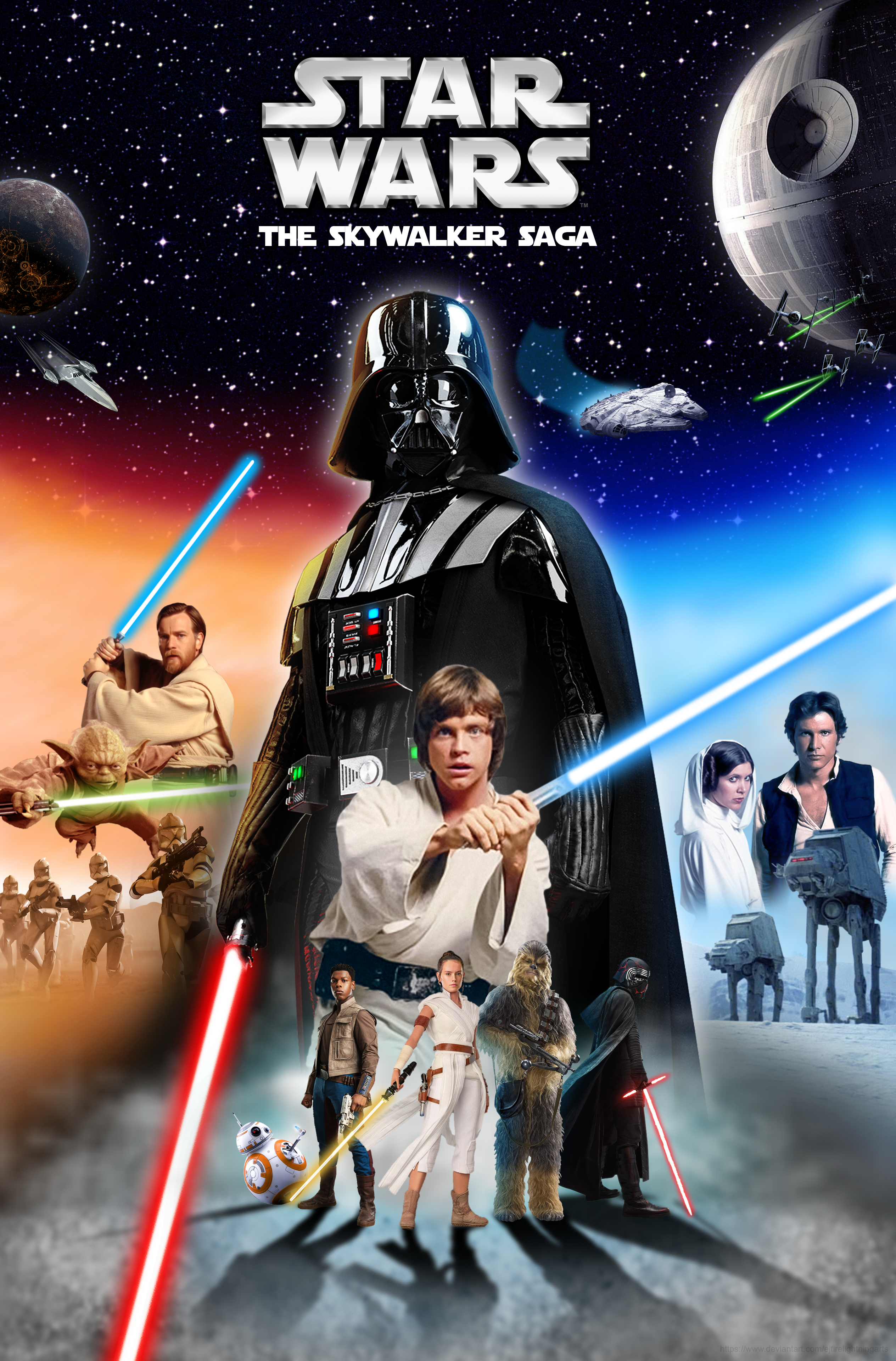 Star Wars 3 Wallpaper by EJFireLightningArts on DeviantArt