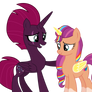 Tempest and Sunny Starscout (alicorn 3)